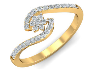 diamond ring for ladies Modelo de Impressão 3D