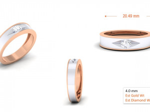diamond couple ring Modèles 3D en vedette