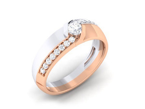 diamond couple ring 3D 프린트 모델