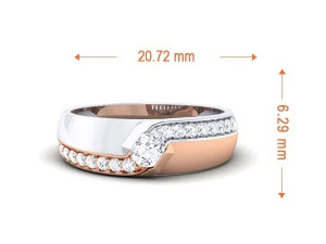 diamond couple ring 3D Print Model