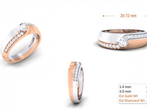 diamond couple ring Modèles 3D en vedette