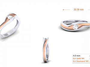 diamond couple ring Modèles 3D en vedette