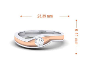 diamond couple ring 3D Print Model