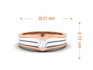 diamond couple ring 3D Print Model