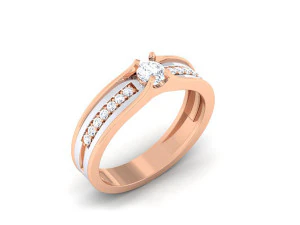 diamond couple ring 3D Print Model