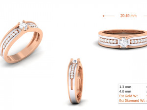 diamond couple ring Modèles 3D en vedette