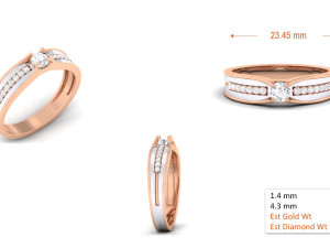 diamond couple ring Modèles 3D en vedette