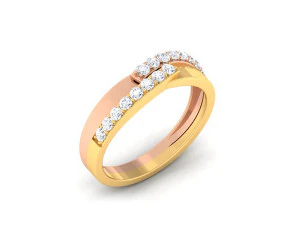 diamond couple ring 3D Print Model