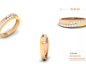 diamond couple ring Modello di stampa 3D