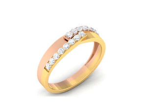 diamond couple ring 3D Print Model