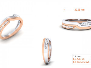 diamond couple ring Modello di stampa 3D