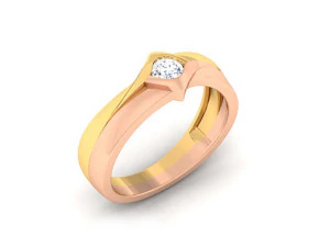 diamond couple ring 3D Print Model
