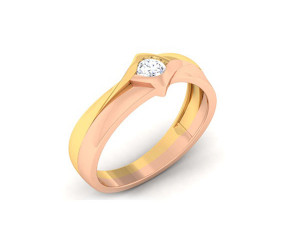 diamond couple ring 3D Baskı Modeli