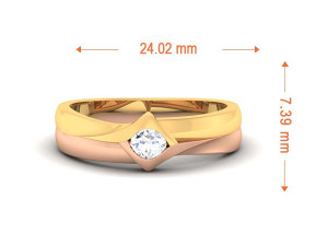 diamond couple ring 3D Baskı Modeli