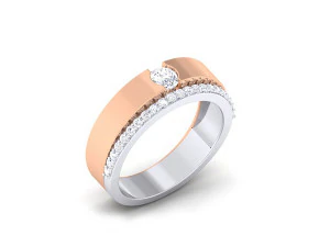diamond couple ring 3D Print Model