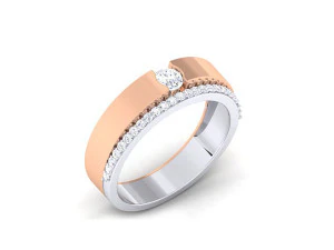 diamond couple ring 3D Print Model