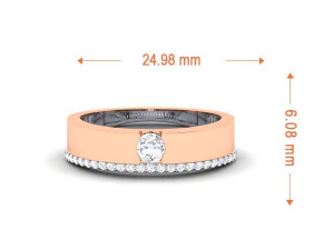 diamond couple ring 3D Print Model