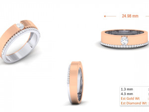 diamond couple ring 3D प्रिंट मॉडल