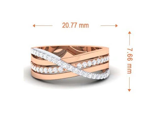 diamond couple ring 3D Print Model