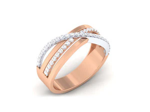 diamond couple ring 3D Print Model