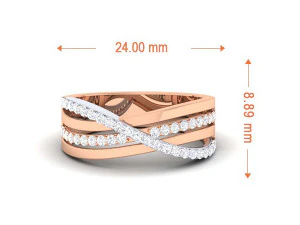 diamond couple ring 3D Print Model