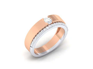 diamentowy pierścionek dla pary Model do druku 3D