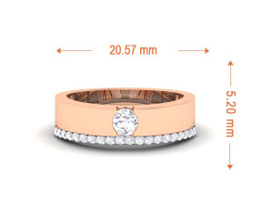 diamond couple ring Modelo de Impressão 3D