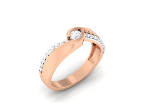 diamond couple ring 3D Print Model