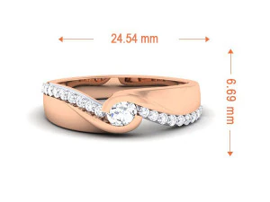 diamond couple ring 3D Print Model