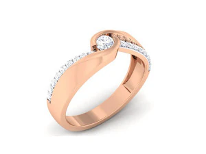 diamond couple ring 3D Print Model