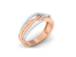 diamond couple ring 3D Print Model