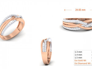 diamond couple ring 3D 打印模型