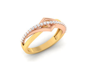 diamond couple ring 3D Print Model