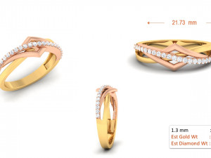 diamond couple ring 3D Принт Модель