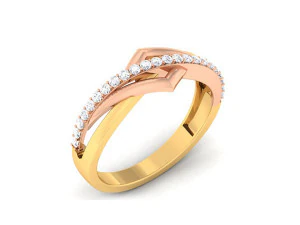 diamond couple ring 3D Print Model