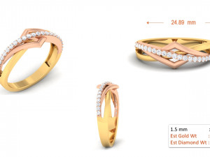 diamond couple ring 3D Принт Модель