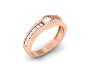 diamond couple ring 3D 打印模型