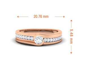 diamond couple ring 3D Print Model