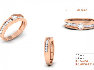 diamond couple ring 3D Print Model