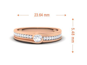 diamond couple ring 3D Print Model