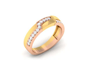 diamond couple ring 3D Print Model