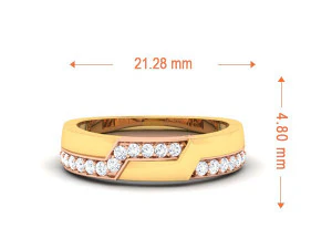 diamond couple ring 3D Print Model
