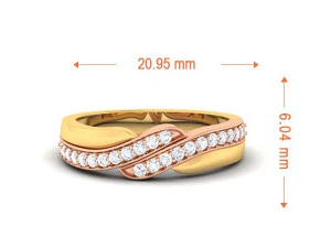diamond couple ring 3D Print Model