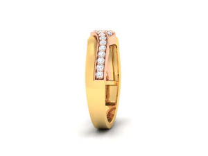 diamond couple ring 3D Print Model