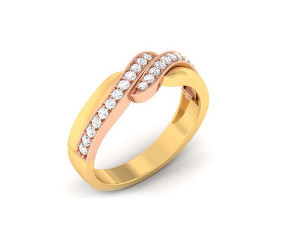 diamond couple ring 3D-printmodel