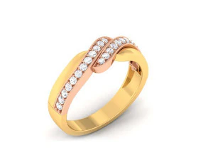 diamond couple ring 3D Print Model