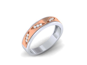diamond couple ring 3Dプリントモデル