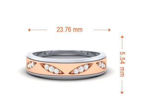 diamond couple ring 3Dプリントモデル