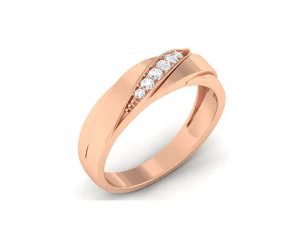 anel de casal de diamantes Modelo de Impressão 3D