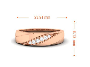 anel de casal de diamantes Modelo de Impressão 3D